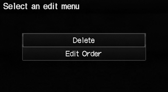 2. Select an item.