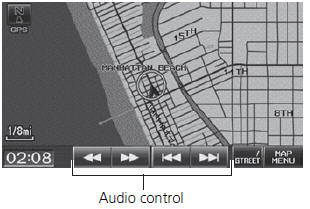 3. Select AUDIO/STREET until