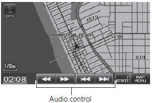 3. Select AUDIO/STREET until