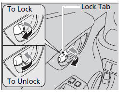 ■ Locking a door