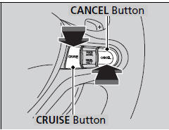 To cancel cruise control, do any of the