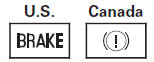 Brake System Indicator (Red)