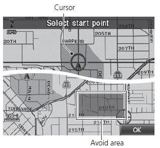 6. Scroll the map to position the