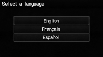 2. Select the system language.