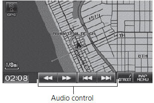 3. Select AUDIO/STREET until