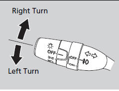 The turn signals can be used when the ignition