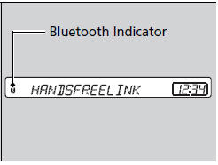 Bluetooth Indicator comes on the audio