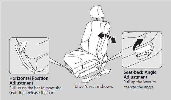 Once a seat is adjusted correctly, rock it back and