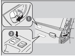 ■ Locking the driver’s door