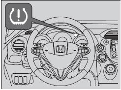 Monitors the tire pressure while you are