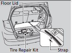 1. Pull up the strap and open the cargo area