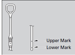 4. Remove the dipstick again, and check the