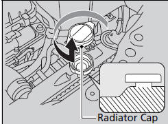 1. Make sure the engine and radiator are