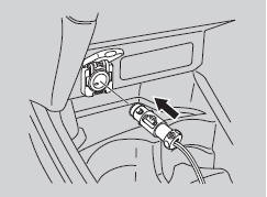 8. Plug in the compressor to the accessory