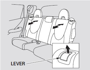You can adjust the angle of the rear seat-backs separately. To change the seat-back