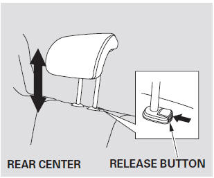 When a passenger is seated in the rear center seating position, make sure the