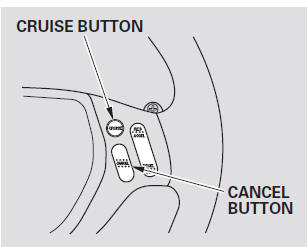 You can cancel cruise control in any of these ways: