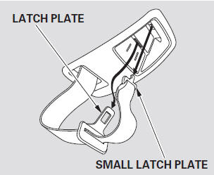 Pull out the small latch plate and the latch plate from each holding slot in