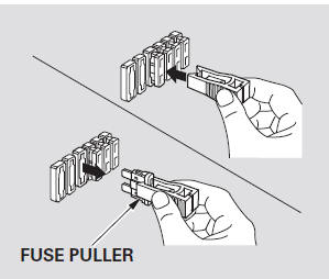 4. Check the smaller fuses in the primary under-hood fuse box and all the fuses