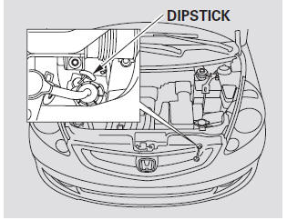 Check the fluid level with the engine at normal operating temperature.