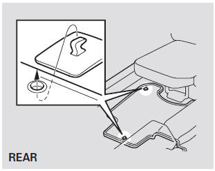 If you remove a floor mat, make sure to re-anchor it when you put it back in