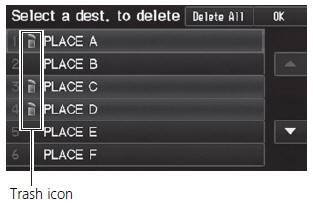 2. Select OK to delete the selected