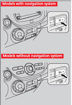 Press the rear defogger and heated door