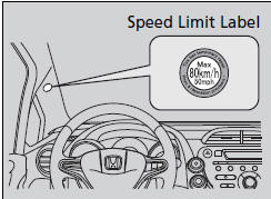 1. Apply the speed limit label to the location