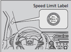 1. Apply the speed limit label to the location