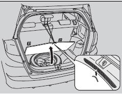 1. Open the cargo area floor lid.