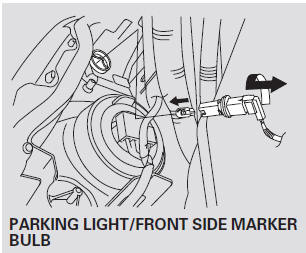 3. Remove the socket by turning it one-quarter turn counterclockwise.